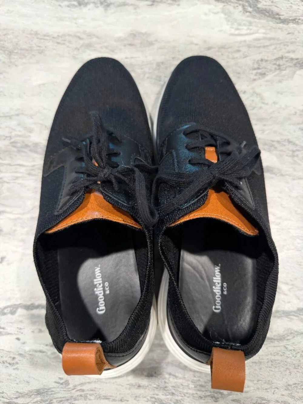 Men's Zeke Knit Dress Sneakers - Goodfellow & Co Black 9